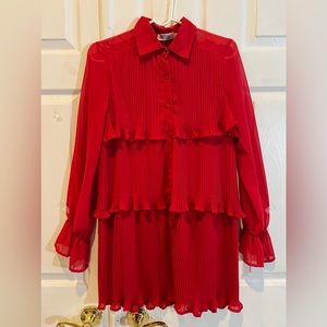 Long sleeve botton down dress